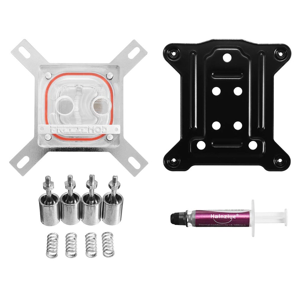 Ochoos G1/4 Copper CPU Water Cooling Block Waterblock Supports RGB Aura Function