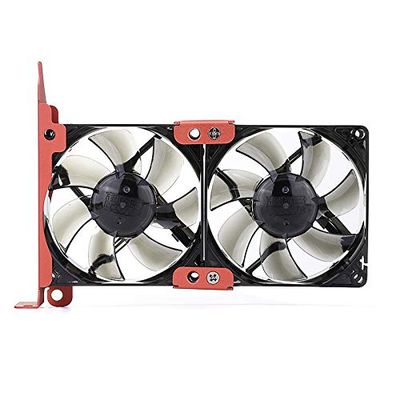 Ochoos Universal PC 12V 8CM Double PCI Mount VGA Graphic Card Cooler Silence Cooling Fan