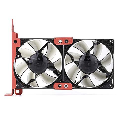 Ochoos Universal PC 12V 8CM Double PCI Mount VGA Graphic Card Cooler Silence Cooling Fan