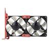 Ochoos Universal PC 12V 8CM Double PCI Mount VGA Graphic Card Cooler Silence Cooling Fan view 1