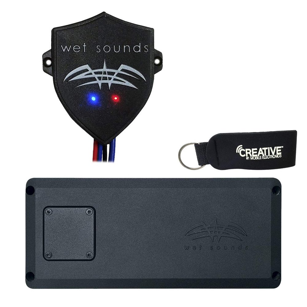 Wet Sounds STX-Micro-4 Powersports 4-Channel Amp with WW-BTUR Hideaway Bluetooth Receiver