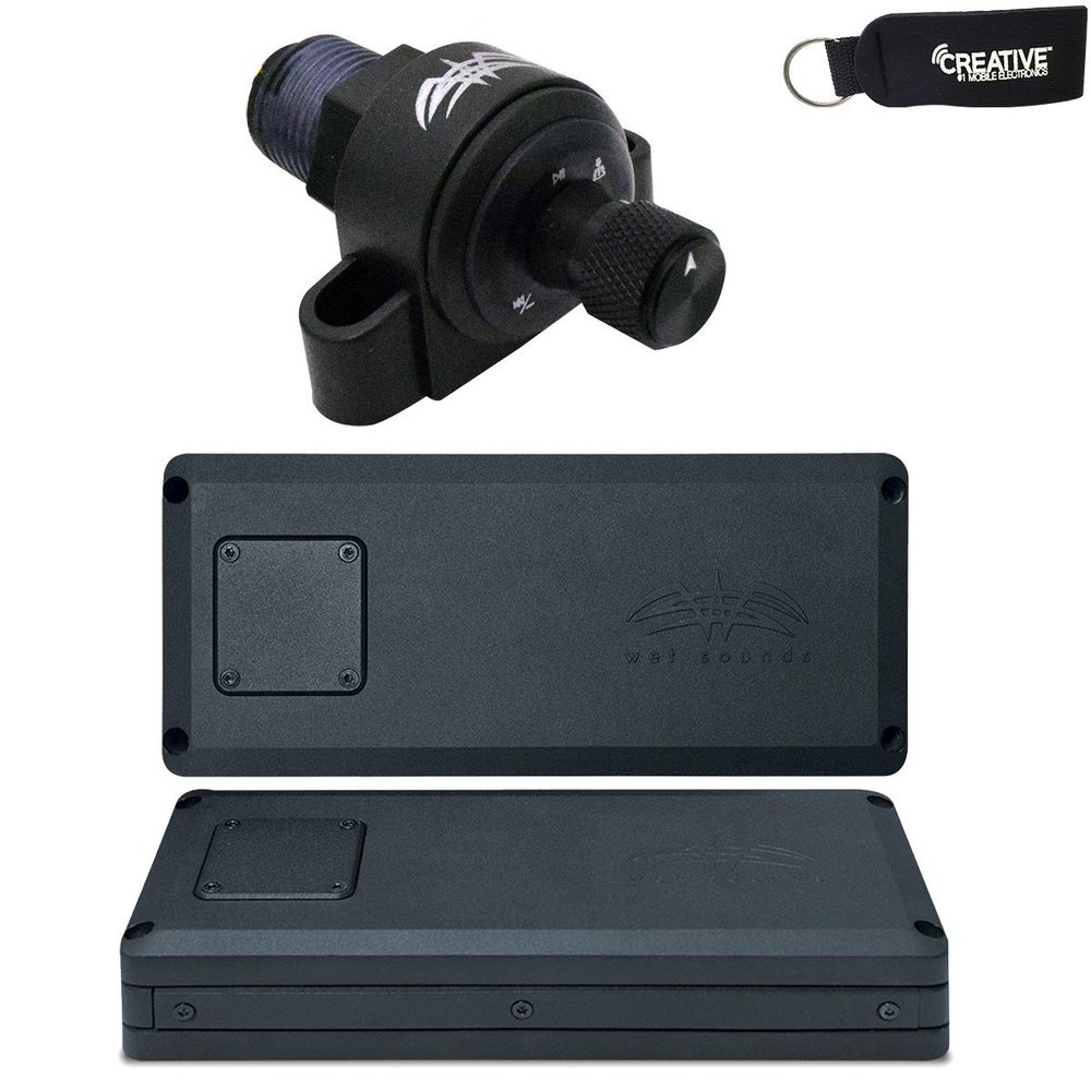 Wet Sounds STX-Micro-4 & STX-Micro-1 Powersports Amps & WW-BTVC Bluetooth Receiver/Controller