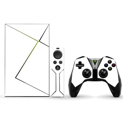 MightySkins Skin Compatible with NVIDIA Shield TV (2017) Pro - Solid White | Protective, Durable, and Unique Vinyl Decal wrap Cover | Easy to Apply, Remove, and Change Styles | Made in The USA