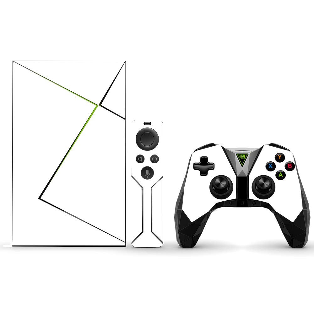 MightySkins Skin Compatible with NVIDIA Shield TV (2017) Pro - Solid White | Protective, Durable, and Unique Vinyl Decal wrap Cover | Easy to Apply, Remove, and Change Styles | Made in The USA