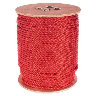 Paracord Planet Three Strand Twisted Polypropylene Rope Indoor and Outdoor Uses (5/16 Inch X 250 Feet, Red)