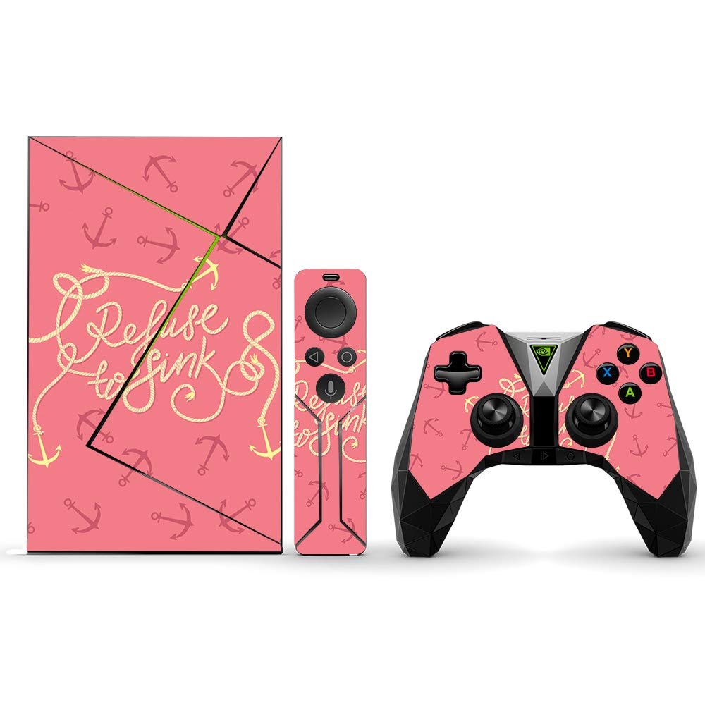 MightySkins Skin Compatible with NVIDIA Shield TV (2017) Pro - Refuse to Sink | Protective, Durable, and Unique Vinyl Decal wrap Cover | Easy to Apply, Remove, and Change Styles | Made in The USA