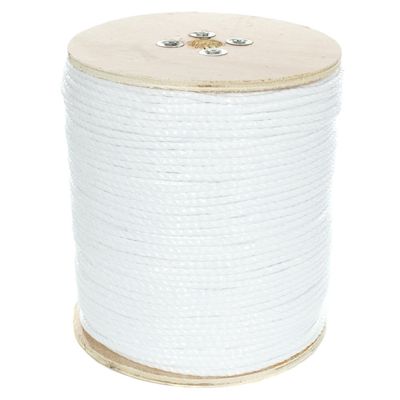 Paracord Planet Three Strand Twisted Polypropylene Rope Indoor and Outdoor Uses (1/4 Inch X 1200 Feet, White)