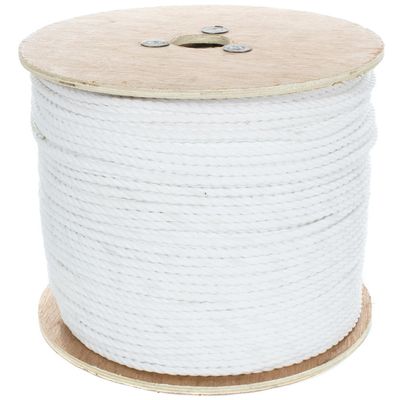 Paracord Planet Three Strand Twisted Polypropylene Rope Indoor and Outdoor Uses (3/4 Inch X 50 Feet, White)