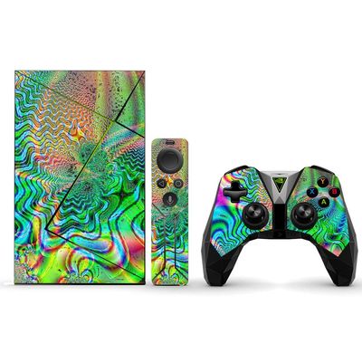 MightySkins Skin Compatible with NVIDIA Shield TV (2017) Pro - Psychedelic | Protective, Durable, and Unique Vinyl Decal wrap Cover | Easy to Apply, Remove, and Change Styles | Made in The USA
