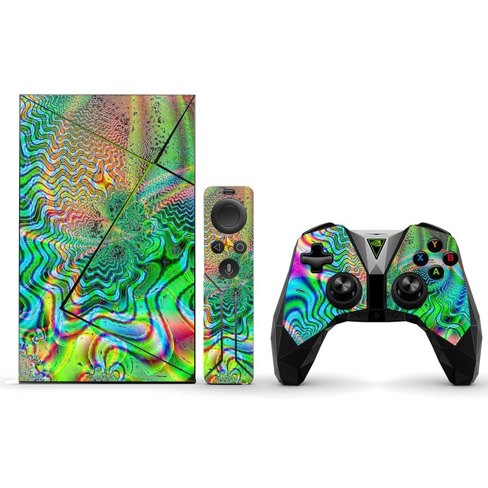 MightySkins Skin Compatible with NVIDIA Shield TV (2017) Pro - Psychedelic | Protective, Durable, and Unique Vinyl Decal wrap Cover | Easy to Apply, Remove, and Change Styles | Made in The USA