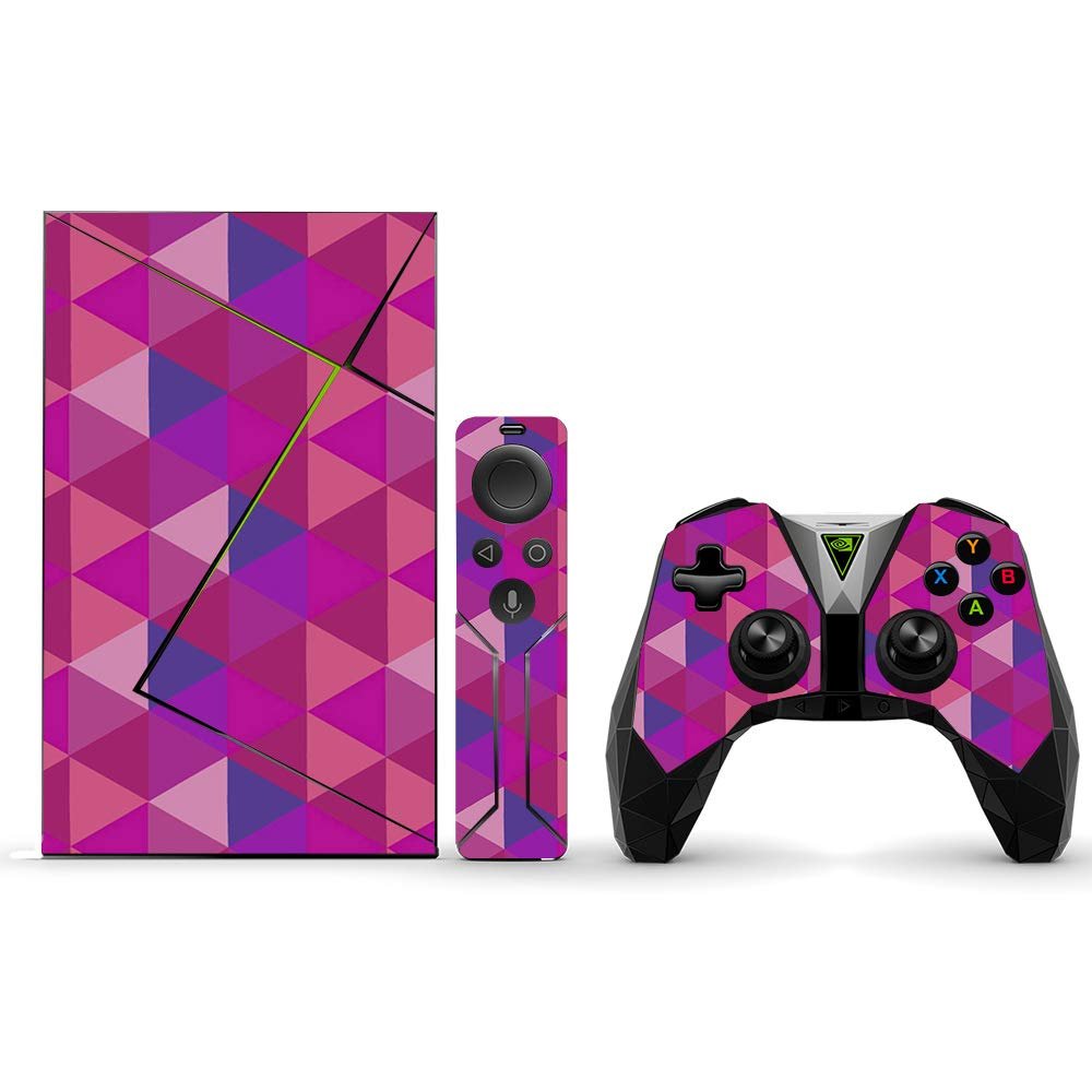 MightySkins Skin Compatible with NVIDIA Shield TV (2017) Pro - Pink Kaleidoscope | Protective, Durable, and Unique Vinyl Decal wrap Cover | Easy to Apply, Remove, and Change Styles | Made in The USA