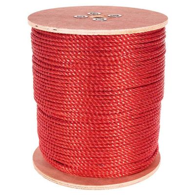 Paracord Planet Three Strand Twisted Polypropylene Rope  Indoor and Outdoor Uses (1/4 Inch X 1200 Feet, Red)