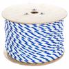 Paracord Planet Three Strand Twisted Polypropylene Rope  Indoor and Outdoor Uses (3/8 Inch X 250 Feet, White/Blue) view 1