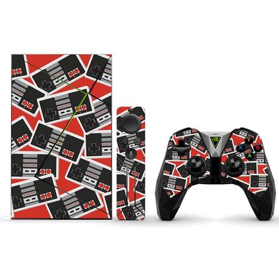 MightySkins Skin Compatible With NVIDIA Shield TV (2017) Pro - Retro Controllers 3 | Protective, Durable, and Unique Vinyl Decal wrap cover | Easy To Apply, Remove, and Change Styles | Made in the USA