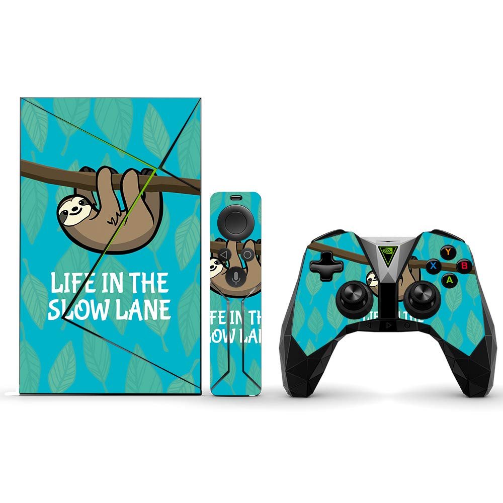 MightySkins Skin Compatible with NVIDIA Shield TV (2017) Pro - Slow Sloth | Protective, Durable, and Unique Vinyl Decal wrap Cover | Easy to Apply, Remove, and Change Styles | Made in The USA