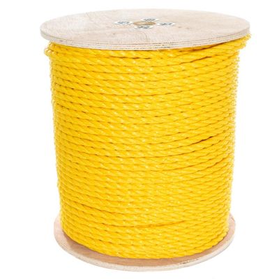 Paracord Planet Three Strand Twisted Polypropylene Rope  Indoor and Outdoor Uses (5/8 Inch X 300 Feet, Yellow)