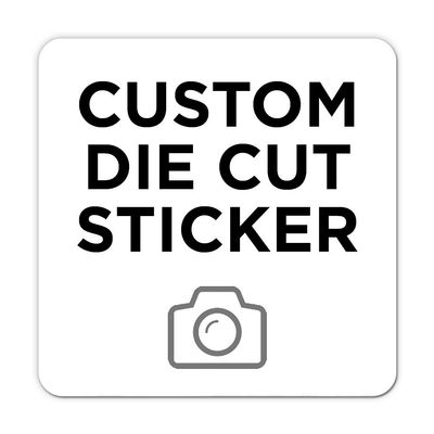 10 Square Custom Die Cut Stickers 4" x 4" for Laptops, Windows, Cell Phones, Cars. Upload Your own Image, Logo, or Design