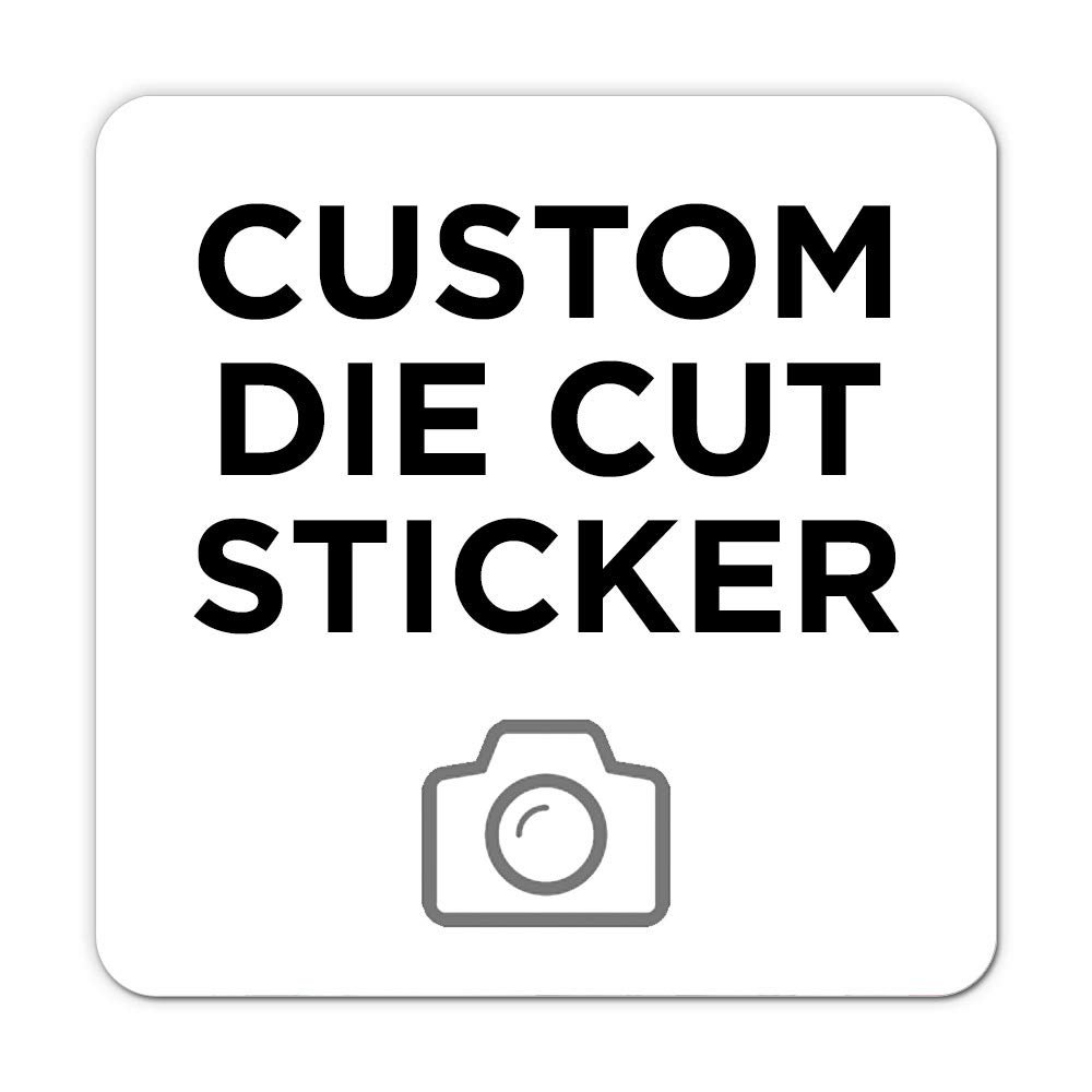 10 Square Custom Die Cut Stickers 4" x 4" for Laptops, Windows, Cell Phones, Cars. Upload Your own Image, Logo, or Design