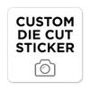 10 Square Custom Die Cut Stickers 4" x 4" for Laptops, Windows, Cell Phones, Cars. Upload Your own Image, Logo, or Design view 1