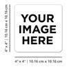 10 Square Custom Die Cut Stickers 4" x 4" for Laptops, Windows, Cell Phones, Cars. Upload Your own Image, Logo, or Design view 2