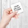 10 Square Custom Die Cut Stickers 4" x 4" for Laptops, Windows, Cell Phones, Cars. Upload Your own Image, Logo, or Design view 3