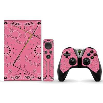 MightySkins Skin Compatible with NVIDIA Shield TV (2017) Pro - Pink Bandana | Protective, Durable, and Unique Vinyl Decal wrap Cover | Easy to Apply, Remove, and Change Styles | Made in The USA