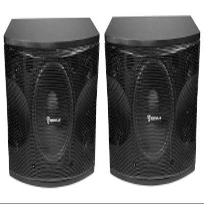 Rockville KPS12 12 in 3-Way 1600-Watt Peak/400-Watt RMS Karaoke Speakers 8 Ohm, MDF Enclosure with Wall Brackets, Built-in Crossover, for Restaurant/Bar/Cafe, 2-Piece