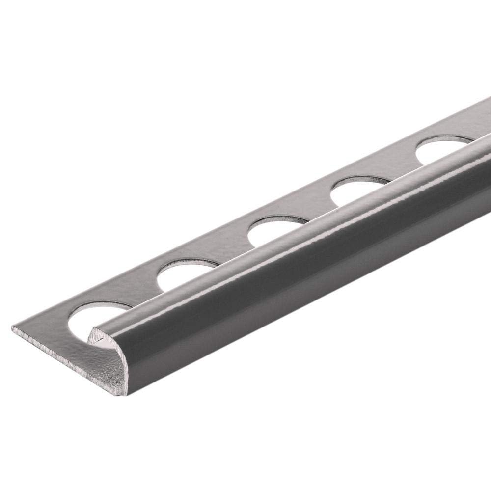 Aluminum Trim R Edge 8' Polish (12mm) - RSP