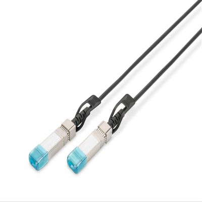 Digitus SFP+ DAC Cable - 10 Gbit/s - Compatible with HP & HPE - Network Cable - 1 m - Direct Attach Cable - Direct Attach Copper - AWG30 Twinax - Black