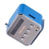 Mini Speaker Digital Music Player, MP3 with FM Radio Portable Audio Player Supports TF/USB 5W Output Compact 5x5cm Design for Travel Home Car Bathroom & Outdoor Use (Blue) view 4