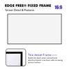 Akia Screens 100 inch Edge Free Fixed Frame Projector Screen 100" Diagonal 16:9 8K 4K Ultra HD 3D Ready CINEWHITE UHD-B Black Projection Screen for Indoor Movie Video Home Theater AK-NB100H1 view 3
