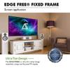 Akia Screens 100 inch Edge Free Fixed Frame Projector Screen 100" Diagonal 16:9 8K 4K Ultra HD 3D Ready CINEWHITE UHD-B Black Projection Screen for Indoor Movie Video Home Theater AK-NB100H1 view 4