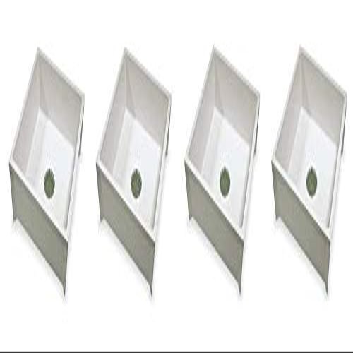 Mustee 63M Durastone Material Mop Sink, White (4-(Pack))