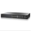 Cisco SF200-24P Smart Switch: 24 10/100 Ports, 12 of 24 PoE Ports, 2 Combo Mini-GBIC Ports (SLM224PT-NA) (Renewed) view 1
