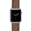 Bandini Replacement Watch Band for Apple Watch 38mm/40mm, Light Brown, Extra Long (XL), Leather, Mat, Tone-on-Tone Stitching, Fits Series 6, 5, 4, 3, 2, 1 view 2