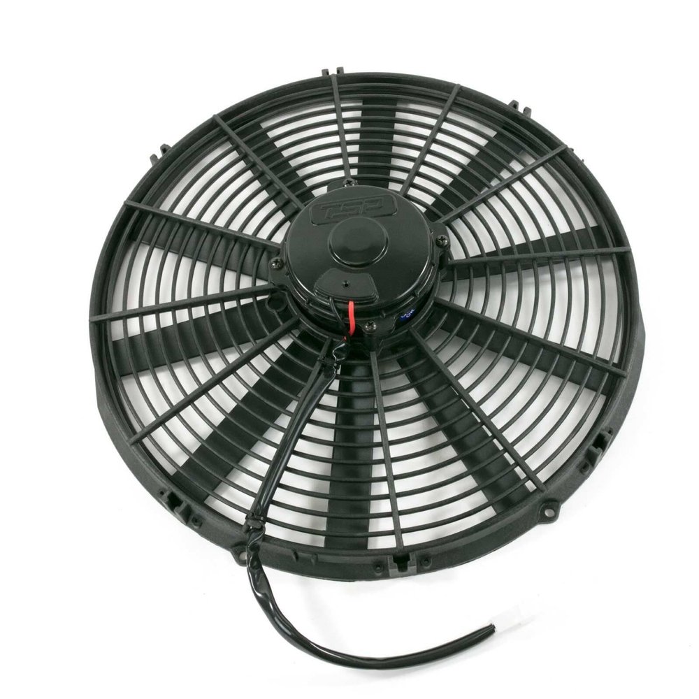 Top Street Performance Pro Flow Universal Straight-Blade 16" Black Cooling Fan