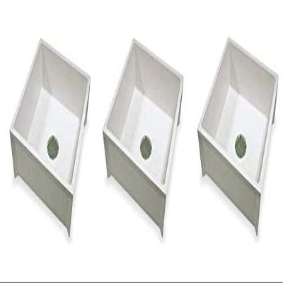 Mustee 63M Durastone Material Mop Sink, White (3-(Pack))