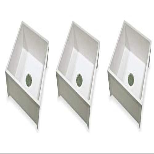 Mustee 63M Durastone Material Mop Sink, White (3-(Pack))