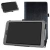 Galaxy Tab A 8.0 2018 Case,Bige PU Leather Folio 2-Folding Stand Cover for Samsung Galaxy Tab A 8.0 2018 Model SM-T387 Verizon/Sprint Tablet (Not fit Tab 8.0 T380 and Other Older Model),Black view 1