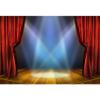 Baocicco 10x8ft Vinyl Huge Swanky Red Curtain Stage Backdrop Photography Background Wedding Hall Red Carpet Spotlight Celebrating Festival Party Children Lovers Adults Photo Backdrop Photo Studio view 1