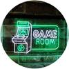 ADVPRO Game Room Arcade TV Man Cave Bar Club Dual Color LED Neon Sign White & Green 12" x 8.5" st6s32-j2850-wg view 1