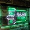ADVPRO Game Room Arcade TV Man Cave Bar Club Dual Color LED Neon Sign White & Green 12" x 8.5" st6s32-j2850-wg view 3