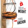 Chromex Wall Mounted Extension Cord Winder Organizer with 2 Fixed and 1 Swivel Wall Mount Brackets, Portable view 4