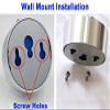 LUMINTURS 3W Three Heads LED Spotlight Adjustable Flexible Pipe Picture Light Plug in Lamp On/Off Button Cabinet White Finish Warm White view 3