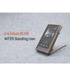 for Astell&Kern A&Futura SE100, Handmade Miter PU Leather Standing Case Cover [Patented A&Futura SE100 Cover] (Ash Brown) view 3