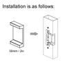 UHPPOTE Extension Plate for Electric Strike Lock Access Control System 50mm / 2in view 4