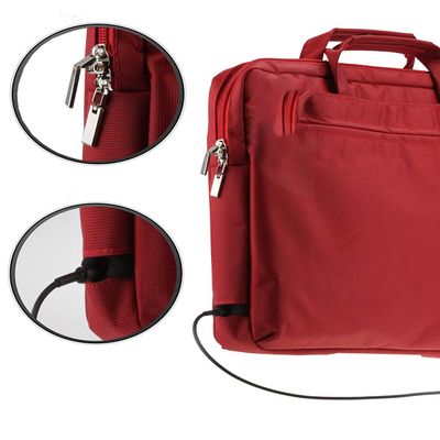 Navitech Red Sleek Premium Messenger/Carry Bag Case Compatible With The Dell Inspiron 13 7000 2in1