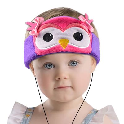 Contixo H1 Kids Headphones, 85dB Volume Limiting with Adjustable Speakers Soft Children Fleece Headband Toddler Headphones for Home and Travel - Animal Character Design-Owl