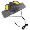 Contixo H1 Kids Headphones, 85dB Volume Limiting with Adjustable Speakers Soft Children Fleece Headband Toddler Headphones for Home and Travel - Animal Character Design-Elephant view 2