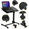 LEMY Folding Multi-Adjustable Rolling Laptop Desk - 360 Swivel - 180 Tiltable - Height Adjustable - Portable Notebook Stand w/Lockable Casters view 4
